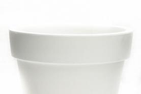 Emplacement Cache-pot blanc 40cm - Pour plantes
