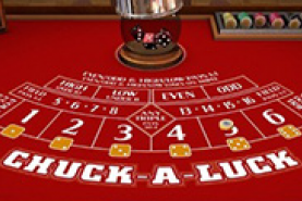 Emplacement Table de casino avec croupier  - Chuck-a-Luck