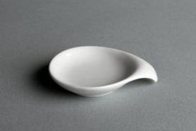 Emplacement Coupelle plate en porcelaine avec anse - Vaisselle - Matériel traiteur