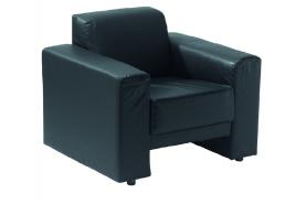 Locatie Fauteuil Cubix2 in zwart skai