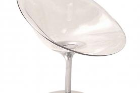 Locatie Stoel Ero S is een ontwerp van Philippe Starck en is uitgevoerd in transparant kunststof met een chromen onderstel. De stoel is ook leverbaar in rood