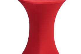 Emplacement Housse table mange-debout stretch rouge
