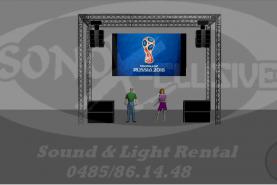 Emplacement KIT COMPLET: ecran led 10m² + Sonorisation Line Array