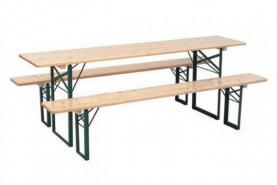 Emplacement Ensemble Table + 2 bancs brasseurs - Tables pliantes