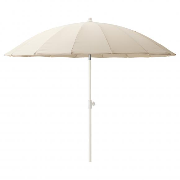 Location Grands parasols cream - parasols crèmes, beiges - mobiliers extérieurs pour vos événements, foires, salons...
