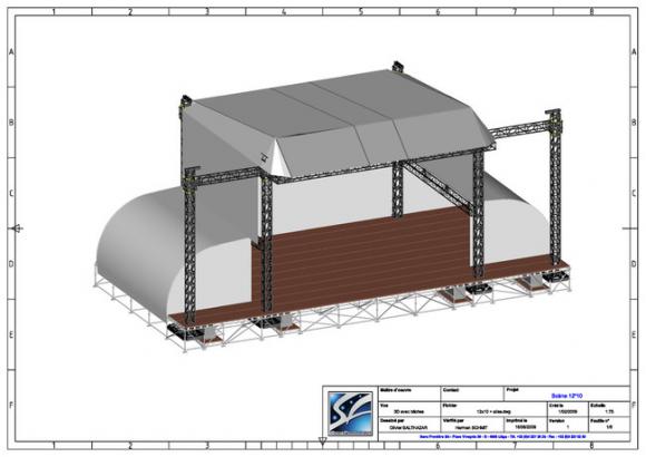 Location Scène - podium 12/10 - structures pour concerts, festivals, événements,... 