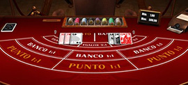 Location Table de casino avec croupier  - Baccarat / Punto Banco
