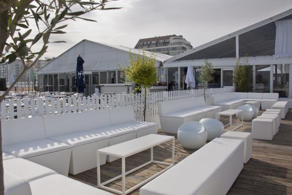 Location Fauteuil Conic Lounge 1-siège blanc