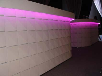 Location Bar blanc lumineux - LED