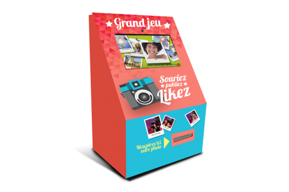 Location Borne photo petit format- photobooth de comptoir avec écran tactile personnalisable - animations photos