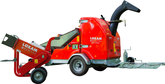 Location Hakselaar op aanhangwagen