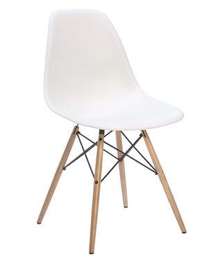 Location Chaise Plastic sidechair wood - disponible en plusieurs couleurs - mobilier