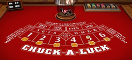 Location Table de casino avec croupier  - Chuck-a-Luck