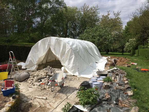 Location Tente de Chantier (piscine - sablage (aérogommeuse, hydrogommeuse, bateau, voiture, - construction béton - ...) 