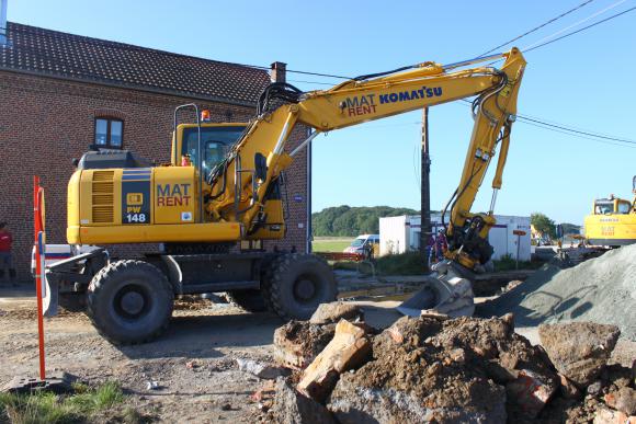 Location Hydraulische graafmachine op banden – Graafmachine - Bandenkraan