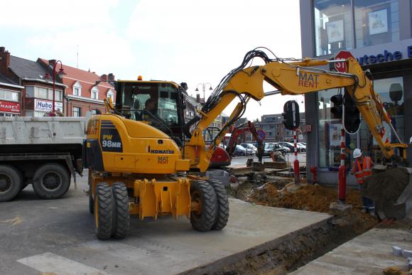 Location Hydraulische graafmachine op banden – Graafmachine - Bandenkraan