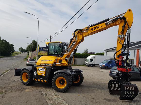 Location Grue sur pneus (pelle hydraulique)  Modèle JCB Hydradig 110 W