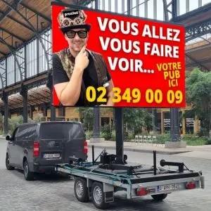 Location Location LedMobile 6 m² P3.91 — écran LED haute résolution sur remorque — Proxiled