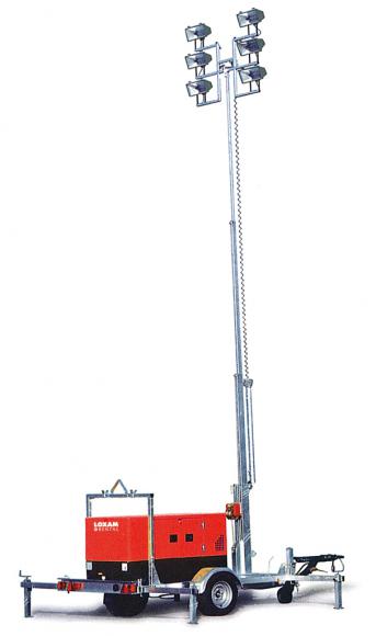 Location Verlichtingsmast op Aanhanwagen <7000w/2800m2