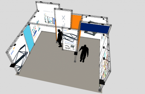 Location Les stands Modul-X - Stand 30M² - 580x490x340