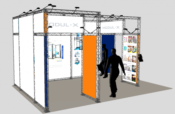 Location Les stands Modul-X - Stand 25M² - 590x400x310cm