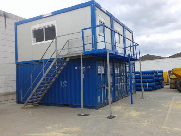 Location Réfectoires - Assemblage de modules - Containers modulaires pour chantier, écoles, entreprises... 