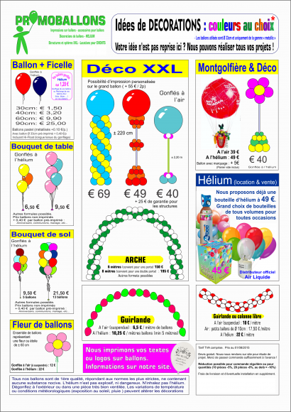 Location Montage de ballons - Décoration - Arches - Colonnes - Bouquets
