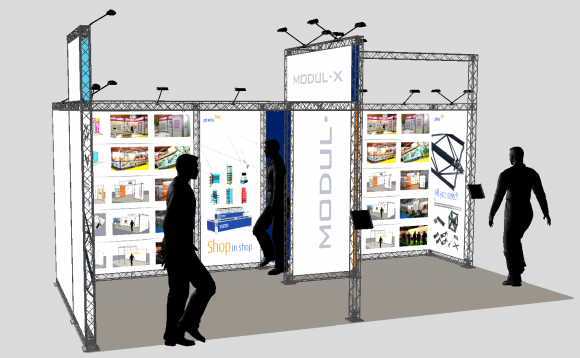 Location Les stands Modul-X - Stand 18M² - 590x300x310