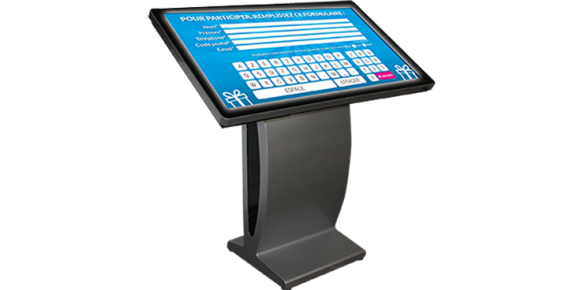 Location Table interactive 46-55 pouce- écran tactile incliné sur pied 
