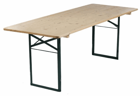 Location Tables pliantes - tables brasseur - mobiliers pour vos événements, foires, salons...