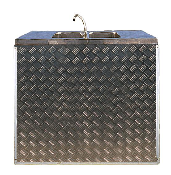 Location Comptoir - Bar en inox avec éviers