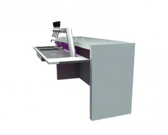 Location Comptoir - Bar en inox avec éviers