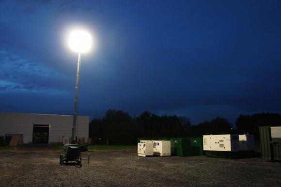 Location Towerlight - tour d'éclairage mobile sur remorque
