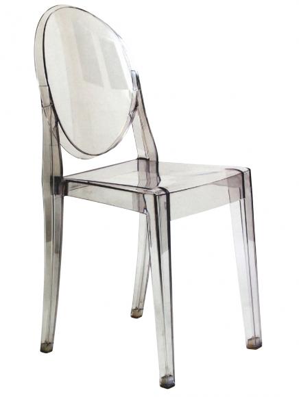 Location Stoel Victoria Ghost is een ontwerp van Philippe Starck en is uitgevoerd in transparant kunststof